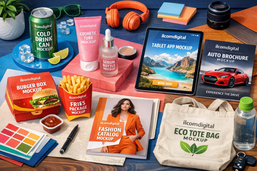 mockup ile profesyonel marka sunumu