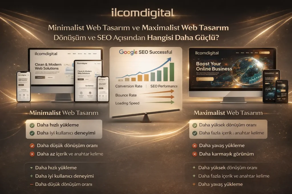 minimalist web tasarım seo için neden avantajlı