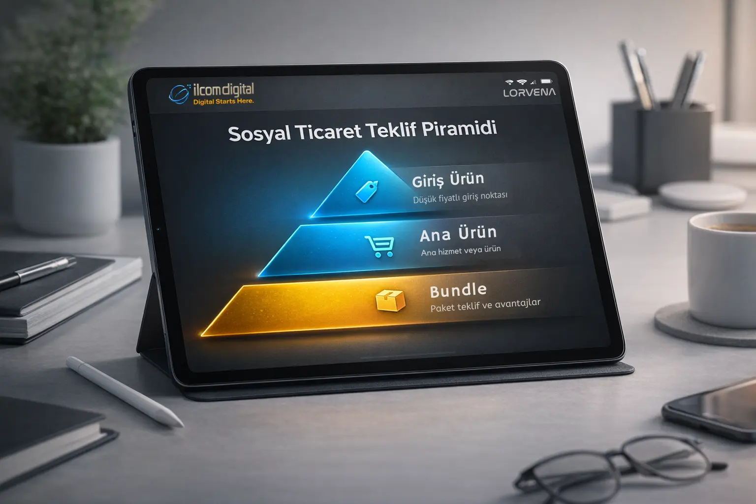 instagram satış teklifi piramidi