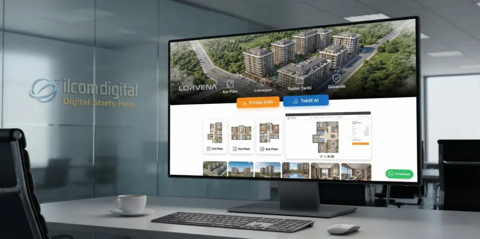 satış odaklı inşaat web sitesi