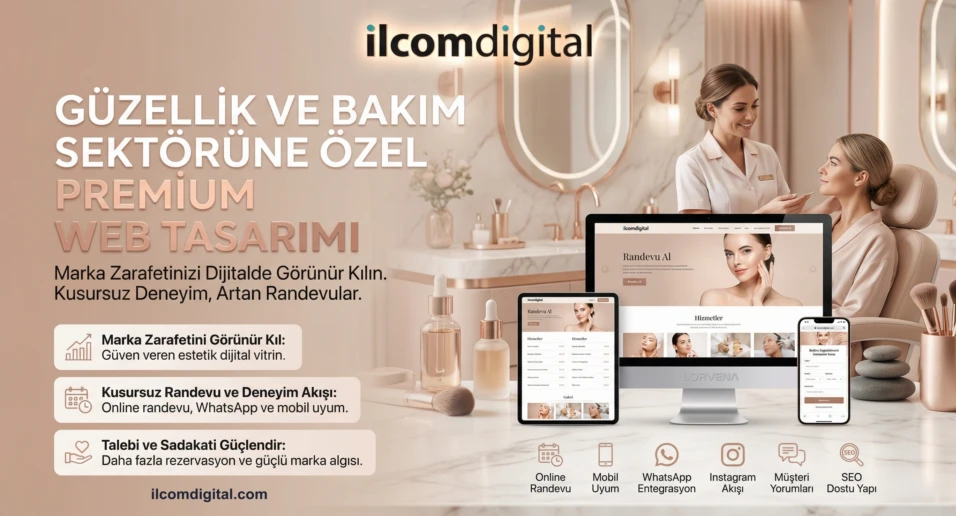 İstanbul güzellik salonu web sitesi tasarımı