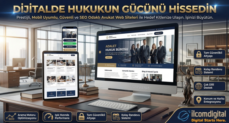 avukat web sitesi paketi